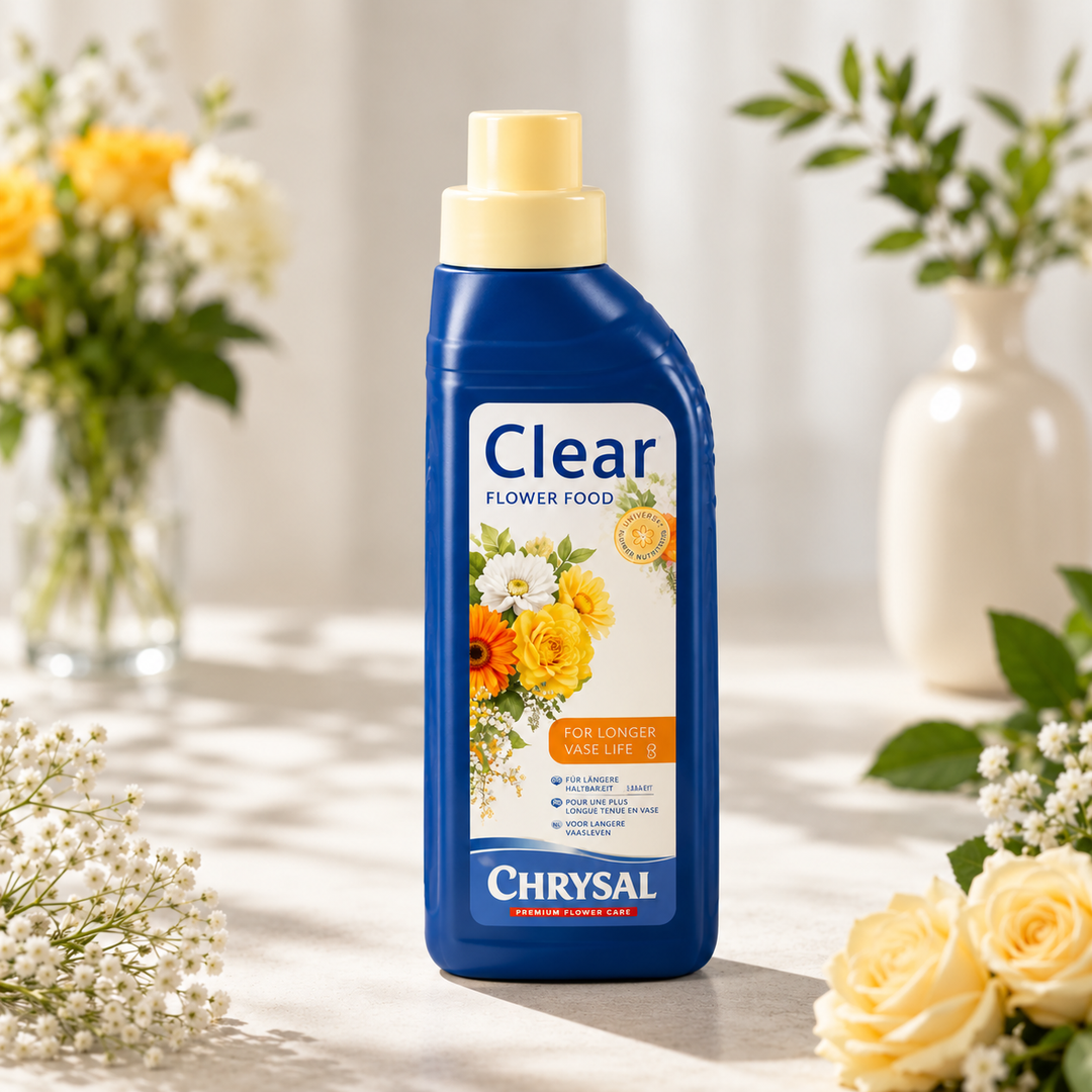 Chrysal Clear Consumer Bottle – Liquid cut flower food for topping up vase water